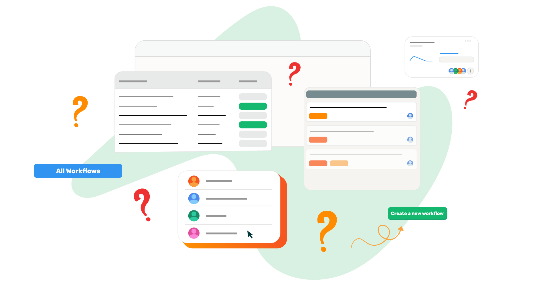 A chaotic illustration 