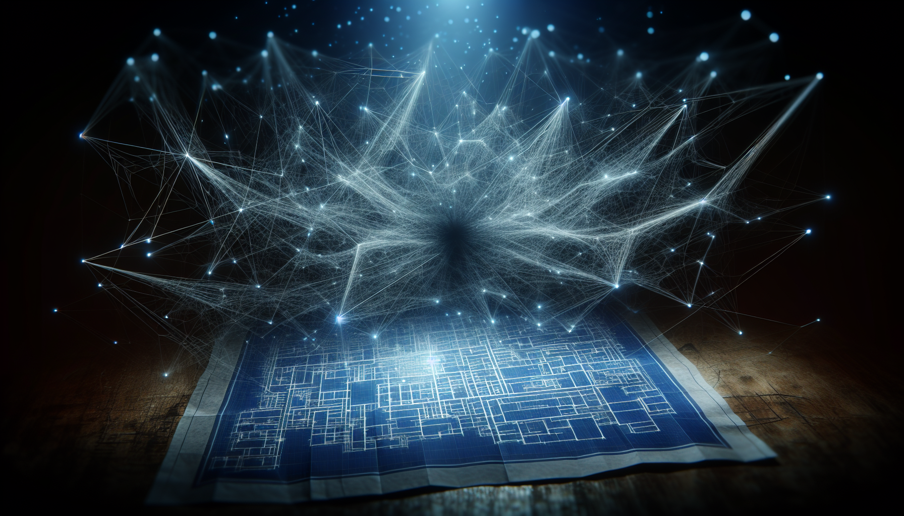 Illustration of a tangled web representing project scope creep