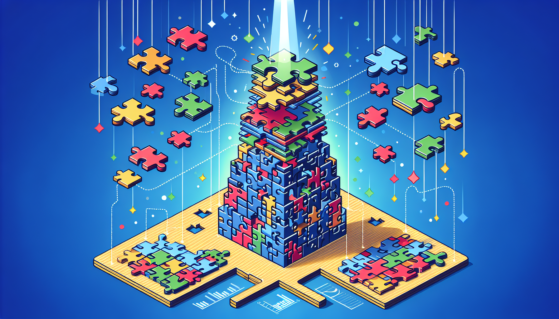 Illustration of a task being broken down into smaller manageable pieces